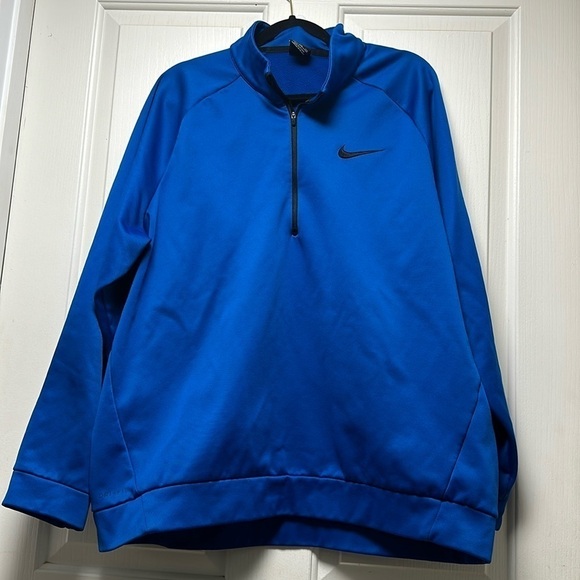 NIKE Therma Dri-Fit 1/4 Zip Fleece Lined Pullover Sz XXLARGE - Picture 1 of 7